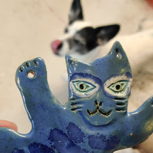 Indlæs billede til gallerivisning Blue Cat. Væghængt
