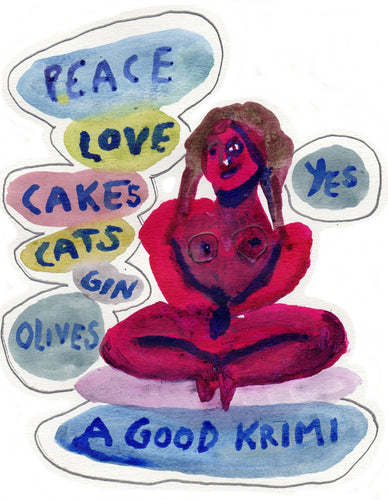 Peace, love, cats... print